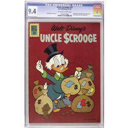 Uncle Scrooge #37 (Dell, 1962) CGC NM 9.4 Off-white to
