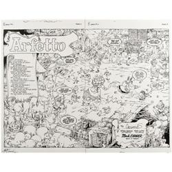 Sergio Aragones Groo #9 Original Art 2 pgs