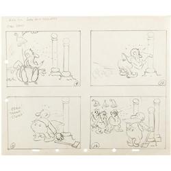Carl Barks - Snow White Gag Sequence Drawing