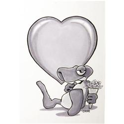 Mark Bode - Lizard Illustration Original Art