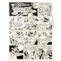 Wayne Boring - Superman Sunday Comic Strip Art