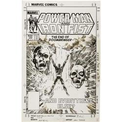 John Byrne Power Man and Iron Fist 104 Cover Art