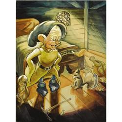 Dopey Illustration Original Art (Disney)