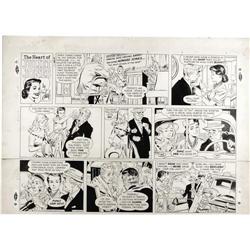 Stan Drake Heart of Juliet Jones Sunday Art '55