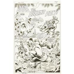 New Gods #25 Original Art Splash
