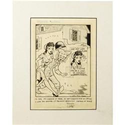 Gill Fox - Bernie Blood Cartoon Original Art