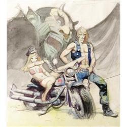 Frank Frazetta - "Demon Rider" Art
