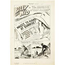 Billy the Kid Adventure Mag Original Art