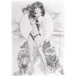 Jose Gonzales - Vampirella Pencil Illustration