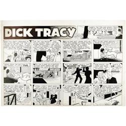 Chester Gould - Dick Tracy Sunday Comic Strip Original