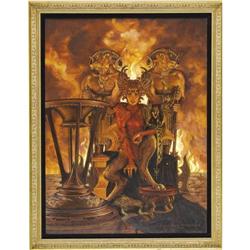 Stephen Hickman - "Magus Rex" Paperback Cover Painting