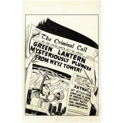 Carmine Infantino Green Lantern #39 Splash 1949