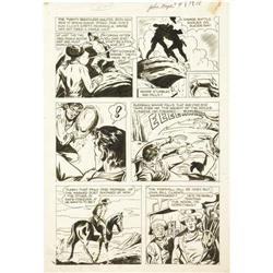 John Wayne Adventure Original Comic Art 2 pgs