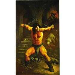 Ken Kelly - "Dungeon of Death" Conan Painting