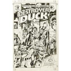 Jack Kirby Destroyer Duck Cover Original Art