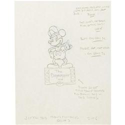 The Dognapper Mickey Mouse Pin Concept Drawing