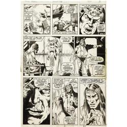 Val Mayerik Man-Thing Original Art