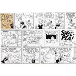 Bud Sagendorf - Popeye Sunday Comic Original Art