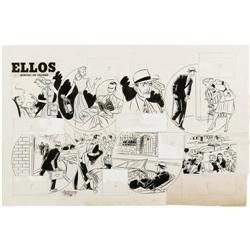 Jose Luis Salinas - Ellos Sunday Comic Strip Art