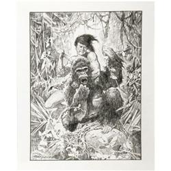Manuel Sanjulian - "Tarzan" Illustration Original Art