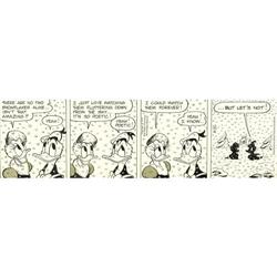 Frank Smith Donald Duck Comic Strip Original Art