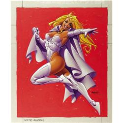 Ken Steacy X-Men Trading Card "White Queen" Art