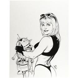 Dave Stevens - The Blonde Avenger Illustration Original