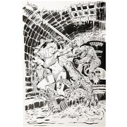 Frank Thorne -Red Sonja Cover Original Art