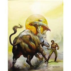 Boris Vallejo - "Two Hawks From Earth" Cover Art
