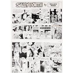 Wally Wood - Sally Forth Comic Strip Art