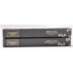 2PK BUTTER LONDON WINK EYE PENCIL; EARL GREY /