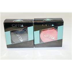 2PK OFRA ASSORTED EYE SHADOWS; CANDY APPLE/ BLACK
