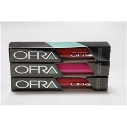 3PK OFRA ASSORTED LONG LASTING LIQUID LIPSTICK