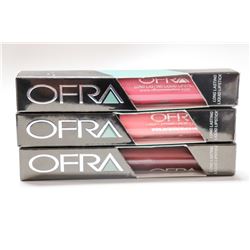 3PK OFRA ASSORTED LONG LASTING LIQUID LIPSTICK