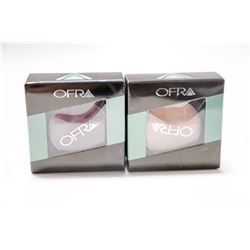 2PK OFRA ASSORTED EYE SHADOWS; BLISS/ CABERNET