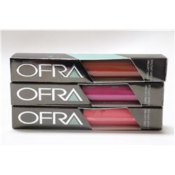 3PK OFRA ASSORTED LONG LASTING LIQUID LIPSTICK