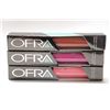 Image 1 : 3PK OFRA ASSORTED LONG LASTING LIQUID LIPSTICK
