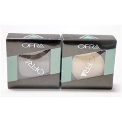 2PK OFRA ASSORTED EYE SHADOWS; VANILLA/ MILLENNIUM