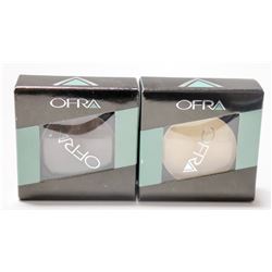 2PK OFRA ASSORTED EYE SHADOWS; VANILLA/ MILLENNIUM