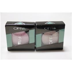 2PK OFRA ASSORTED EYE SHADOWS; PINK PETAL/