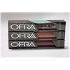 Image 1 : 3PK OFRA ASSORTED LONG LASTING LIQUID LIPSTICK