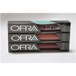 3PK OFRA ASSORTED LONG LASTING LIQUID LIPSTICK