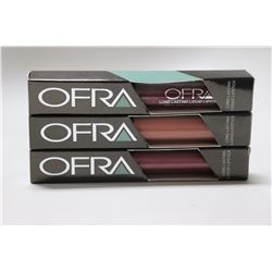 3PK OFRA ASSORTED LONG LASTING LIQUID LIPSTICK