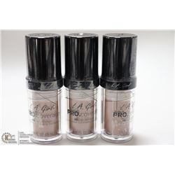3PK LA GIRL PRO COVERAGE HD LONG WEAR ILLUMINATING