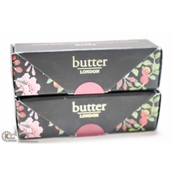 2PK BUTTER LONDON PLUSH RUSH LIPSTICK; DARING &