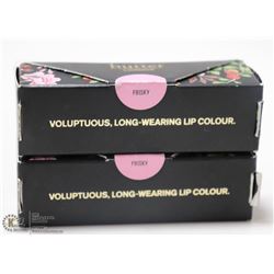 2PK BUTTER LONDON PLUSH RUSH LIPSTICK; FRISKY
