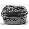 Image 1 : BRAND NEW  ZIP UP MAKE UP BAG; HIGH GLOSS BLACK