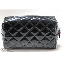 BRAND NEW STAND UP MAKE UP BAG; HIGH GLOSS BLACK