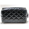 Image 1 : BRAND NEW STAND UP MAKE UP BAG; HIGH GLOSS BLACK