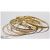 Image 1 : WOMENS 5PC DESIGNER STYLE BANGEL SET OF BRACELETS;